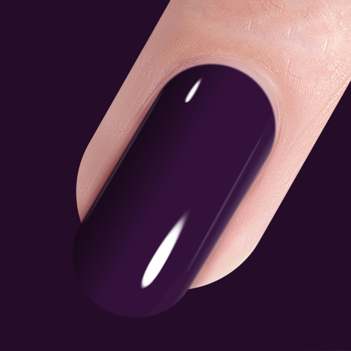 Close-up of Vishine Gel Polish 15ml purple colour