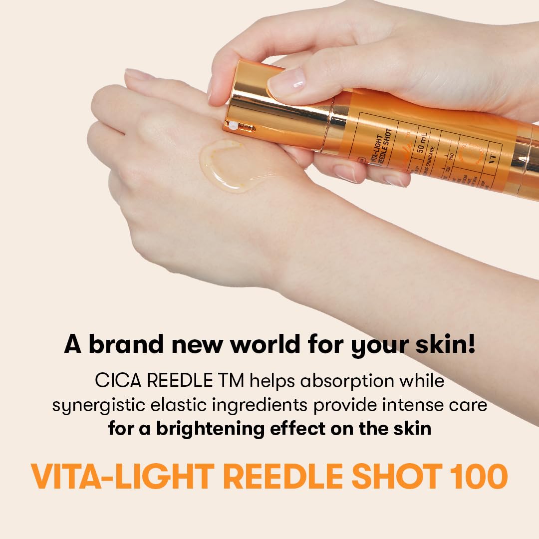 Close-up of VT COSMETICS Vita-Light Reedle Shot Serum texture