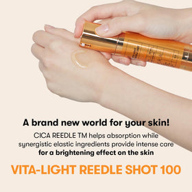 Close-up of VT COSMETICS Vita-Light Reedle Shot Serum texture