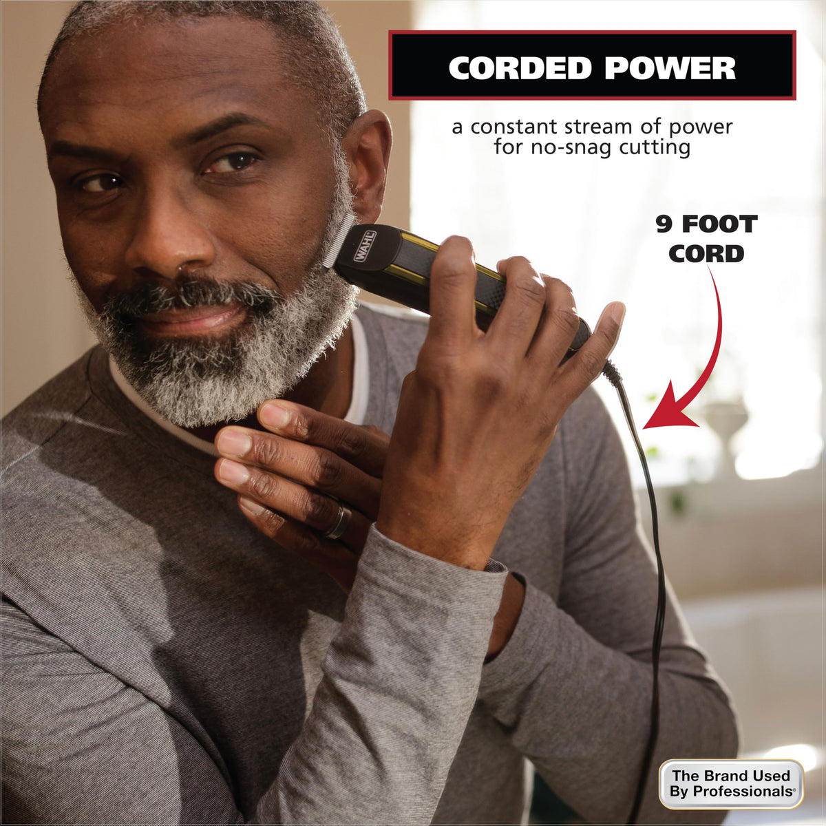 Close-up of Wahl Edge Pro precision ground T-blade