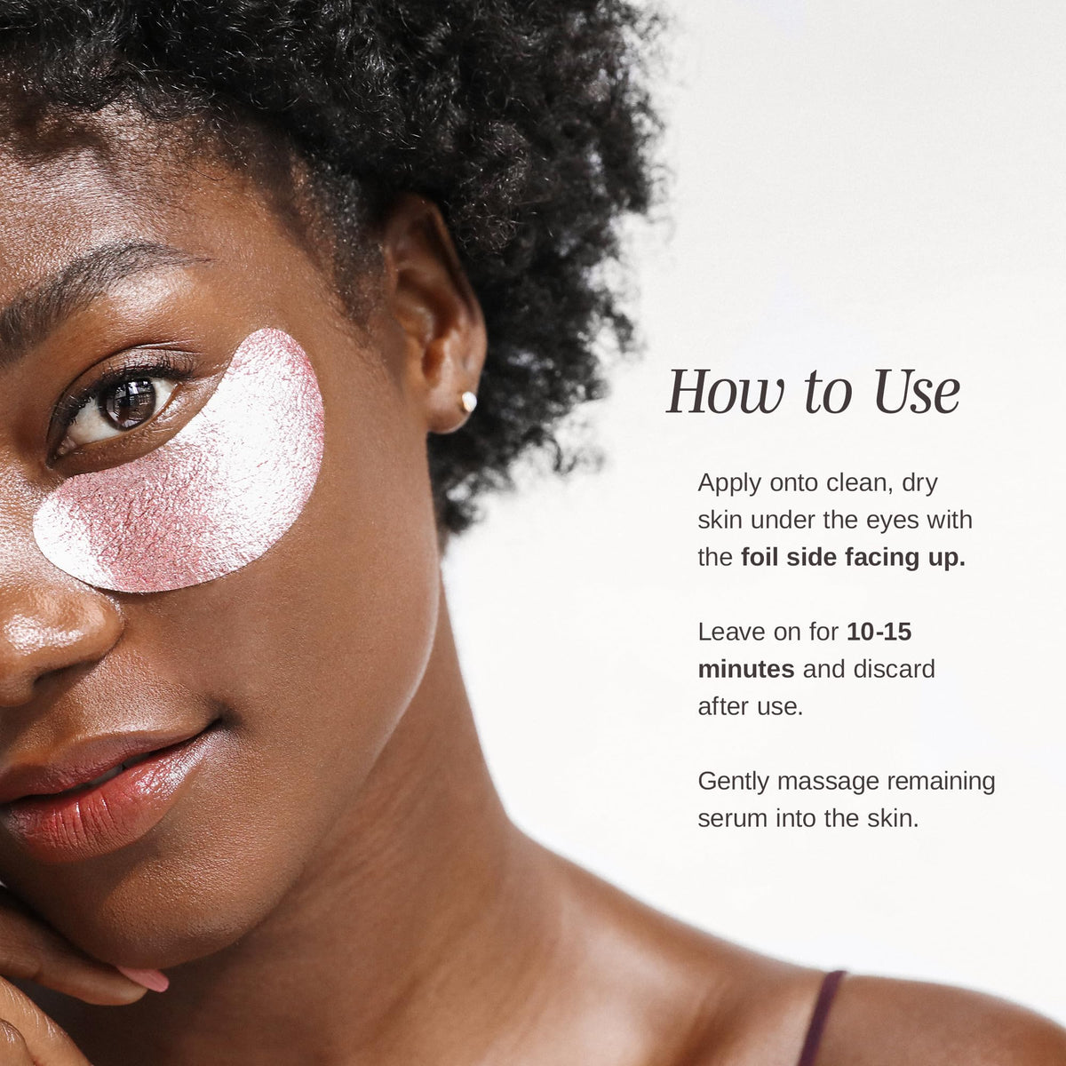 Close-up of Wander Beauty Under Eye Patches showing texture