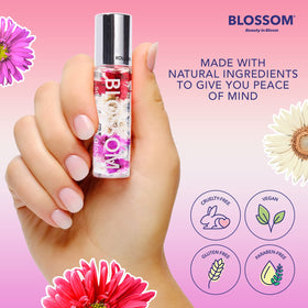 Close-up of Watermelon scented Blossom lip gloss