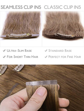 Close-up of Wennalife Clip In Hair Extensions clips