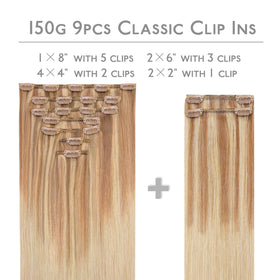 Close-up of Wennalife Clip In Hair Extensions showing silicon-backed clips