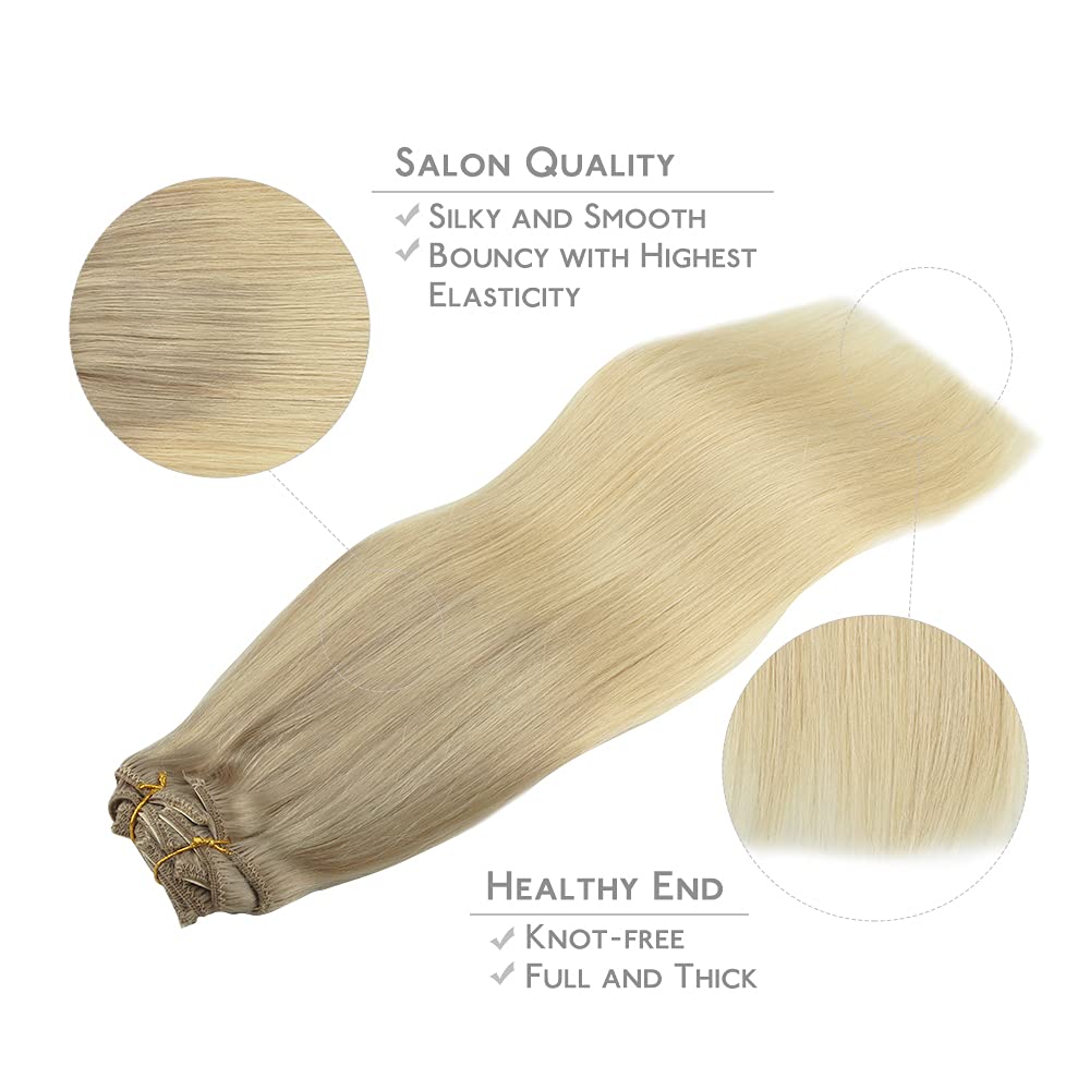 Close-up of Wennalife Clip In Hair Extensions texture