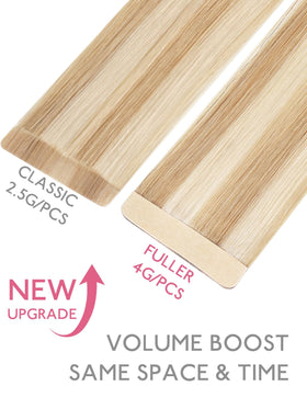 Close-up of Wennalife hair extensions showing texture
