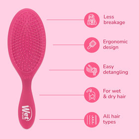 Close-up of Wet Brush Original Detangler bristles