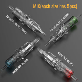 Close-up of Wormhole Tattoo cartridge needles in packaging
