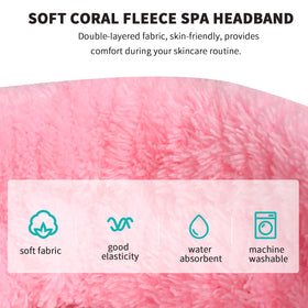 Close-up of WSYUB Spa Headband showing soft microfiber material
