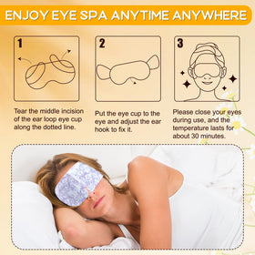 Close-up of XPCARE Steam Eye Mask showing steam release