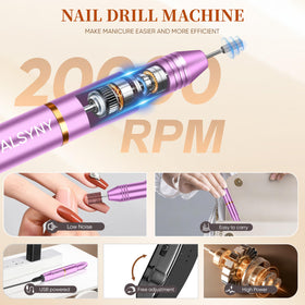 Close-up of YALSYNY electric nail drill speed adjustment
