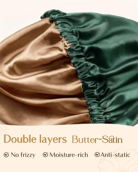 Close-up of YANIBEST Adjustable Satin Bonnet's patented elastic band