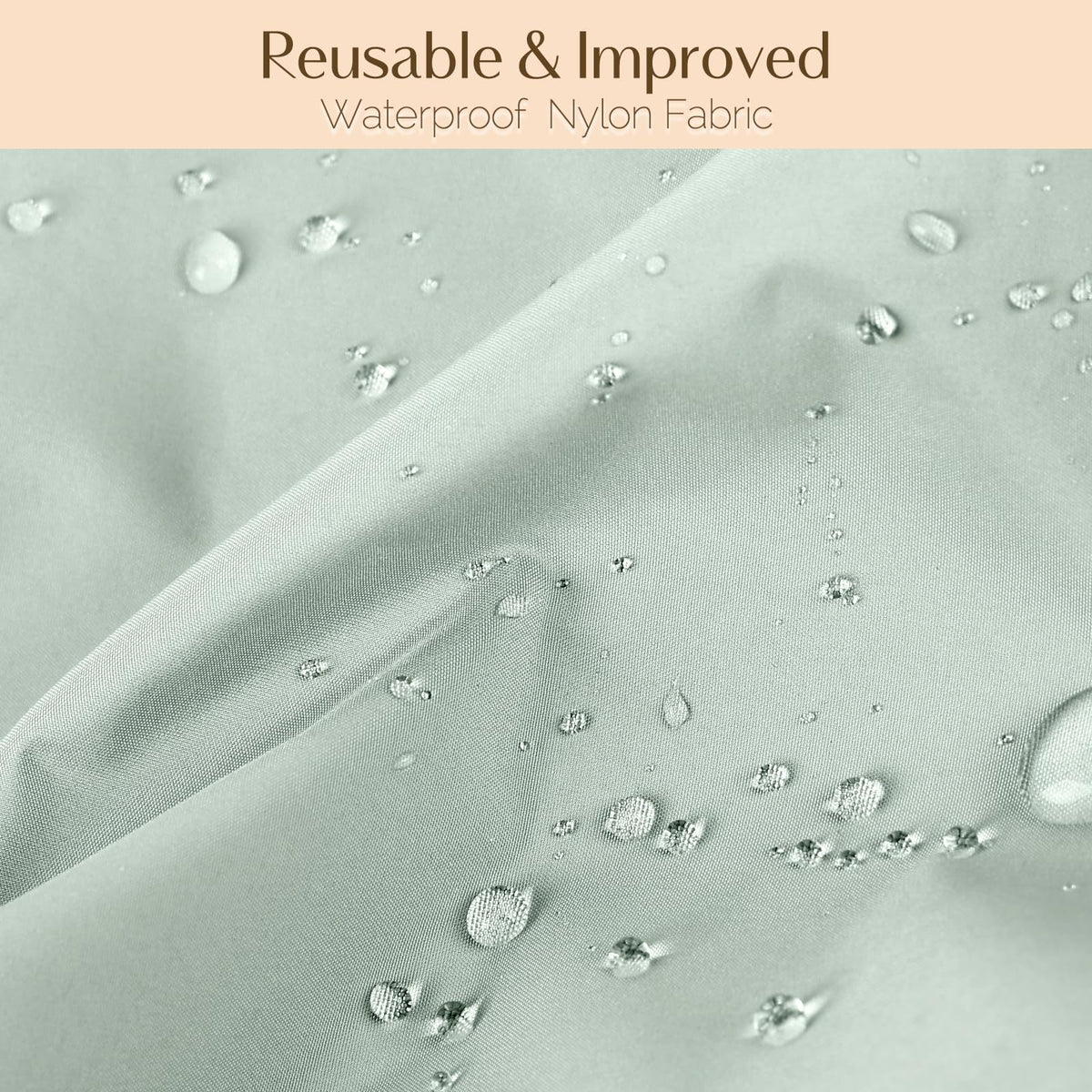 Close-up of YANIBEST shower cap fabric texture