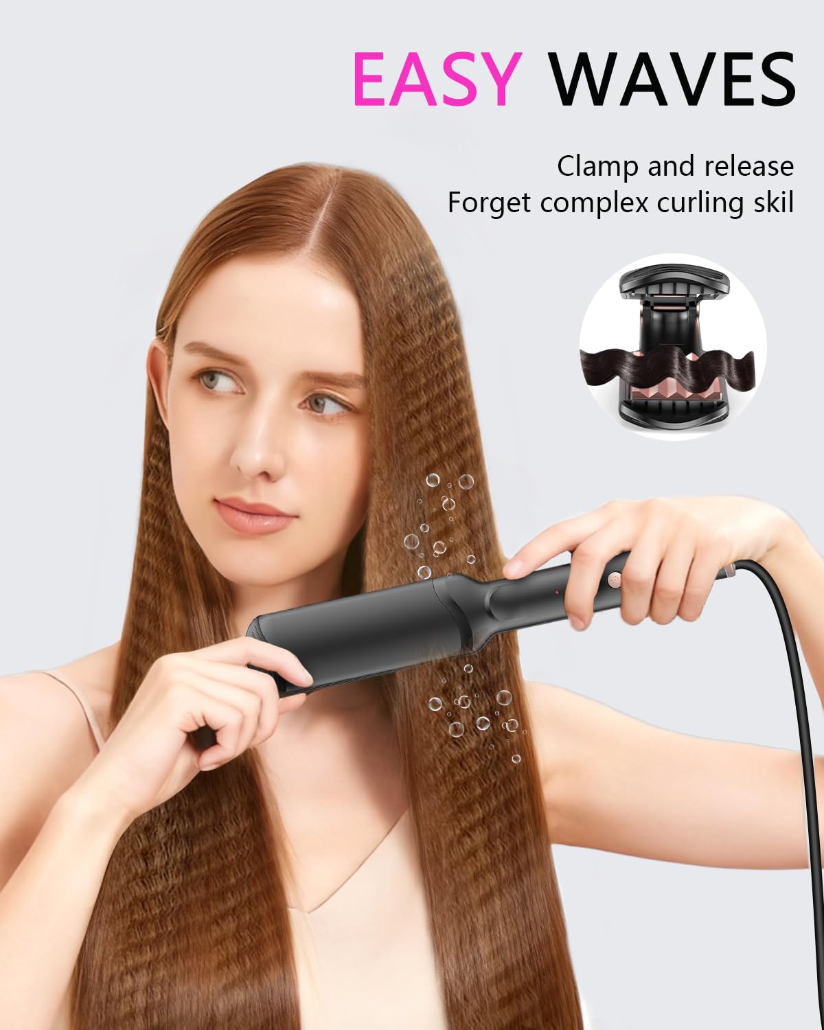 Close-up of YGOVVK Hair Crimper Waver temperature control settings