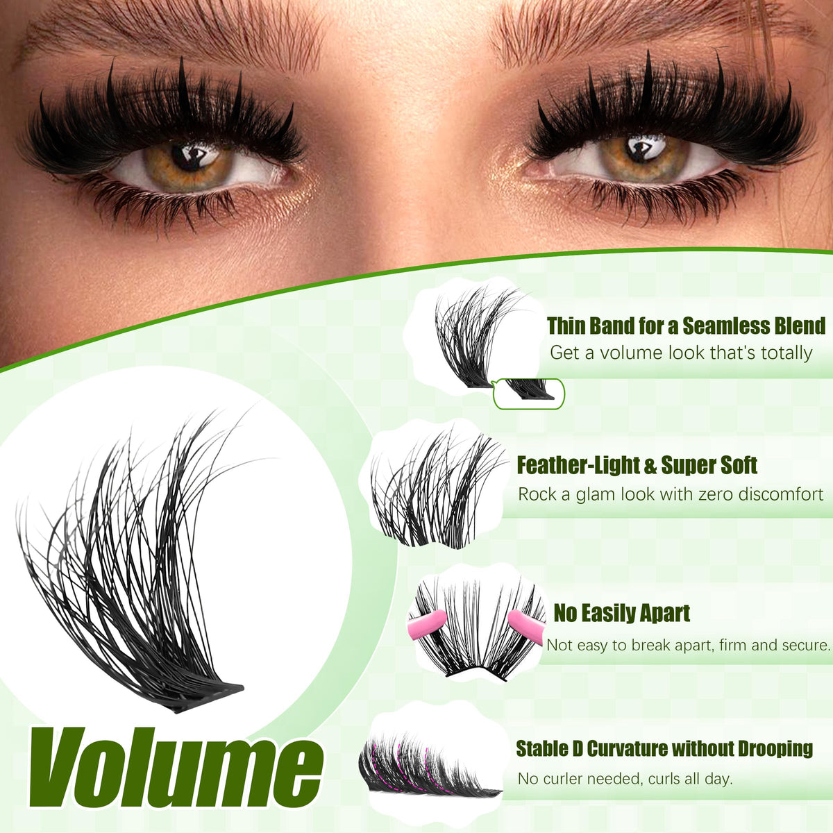 Close-up of YIDUO lash bond and seal bottles