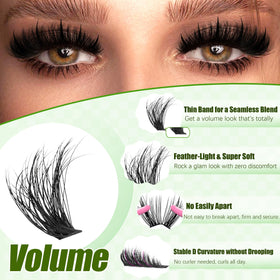 Close-up of YIDUO lash bond and seal bottles