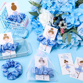 Close-up of Yinkin velvet hair ties showcasing their softness