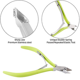 Close-up of YINYIN cuticle nipper showing sharp cutting edge
