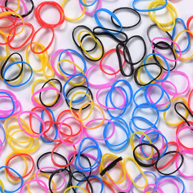 Close-up of YOUXUAN Kids Elastics Hair Bands in various colours