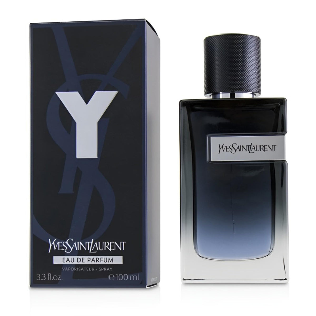 Close-up of Yves Saint Laurent Men's Y Eau de Parfum bottle