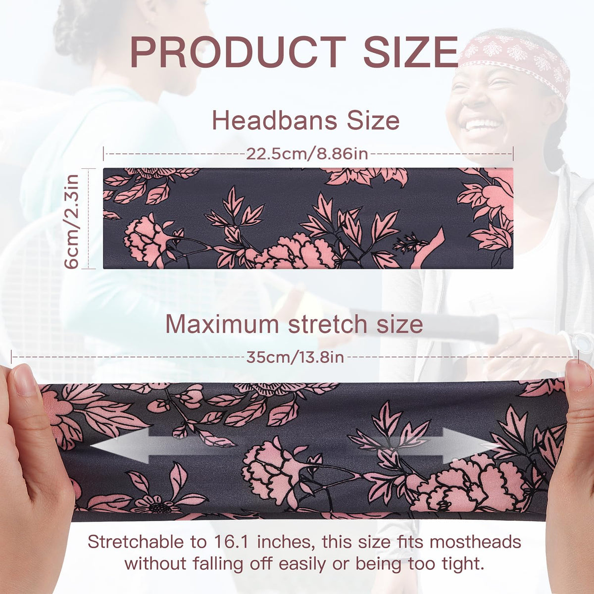 Close-up of Ztomine headband showing soft cotton material