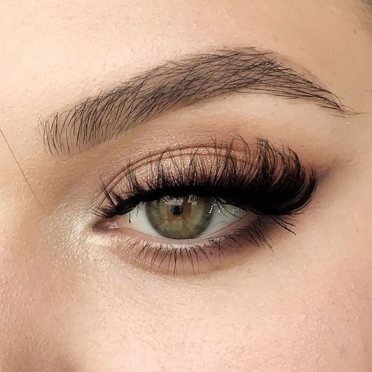 Close-up view of Kiromiro Mink False Eyelashes showcasing fluffy design