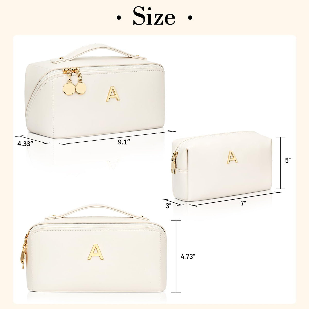 CLOUDWINGS makeup bag set displayed on a vanity