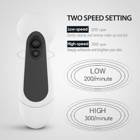 CLSEVXY cleansing brush with silicone head for gentle exfoliation