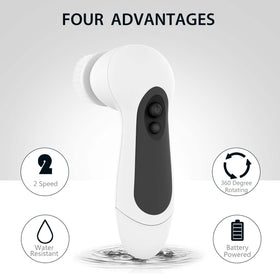 CLSEVXY facial cleansing brush in shower setting