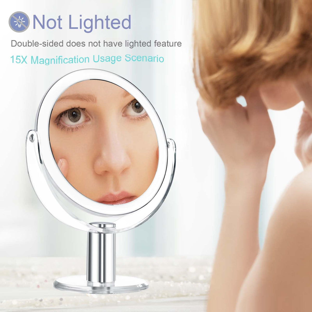 CLSEVXY Vanity Mirror on a tabletop in a beauty setup