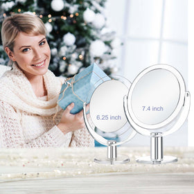 CLSEVXY Vanity Mirror with transparent base in a lifestyle setting