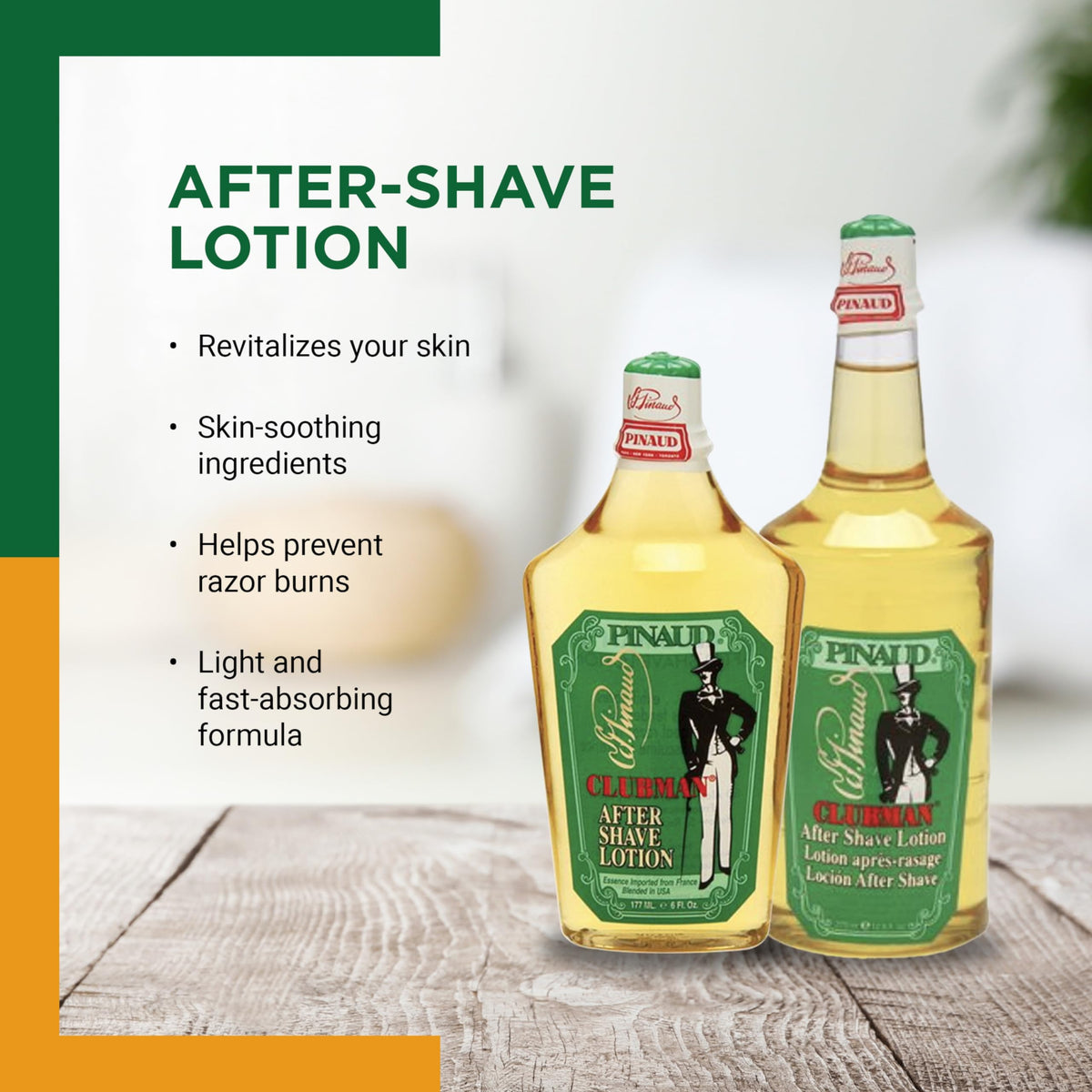 Clubman After Shave Lotion bottle side view