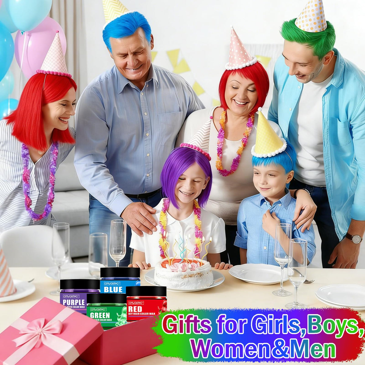 CMWGKBC Temporary Hair Colour Wax in bright purple shade