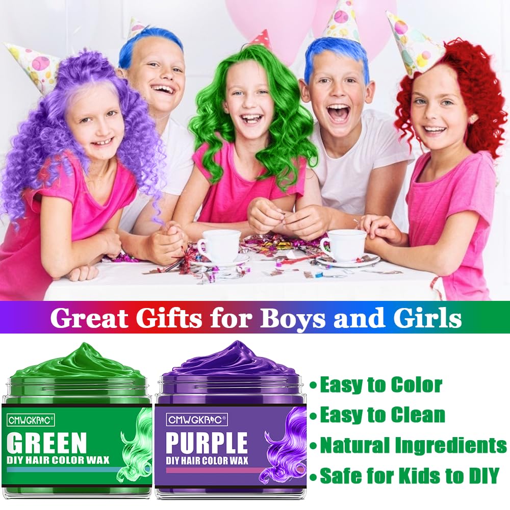 CMWGKBC Temporary Hair Colour Wax in vivid blue shade
