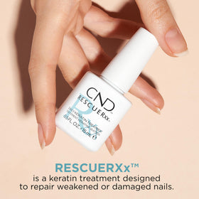 CND RescueRXx Daily Keratin Nail 0.5 fl oz bottle side view