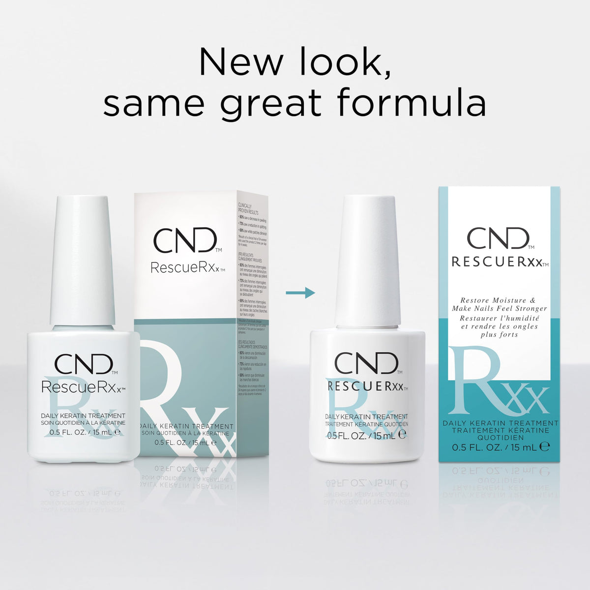 CND RescueRXx Daily Keratin Nail 0.5 fl oz with almond and jojoba oil