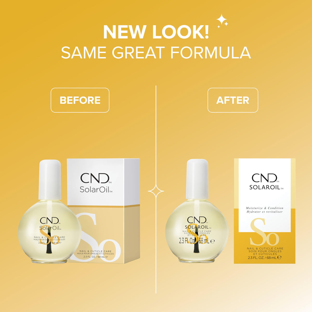 CND SolarOil Cuticle Oil 2.3 oz with packaging