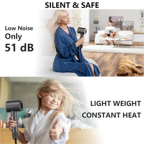 CNMSGM hair dryer in use with hair being styled
