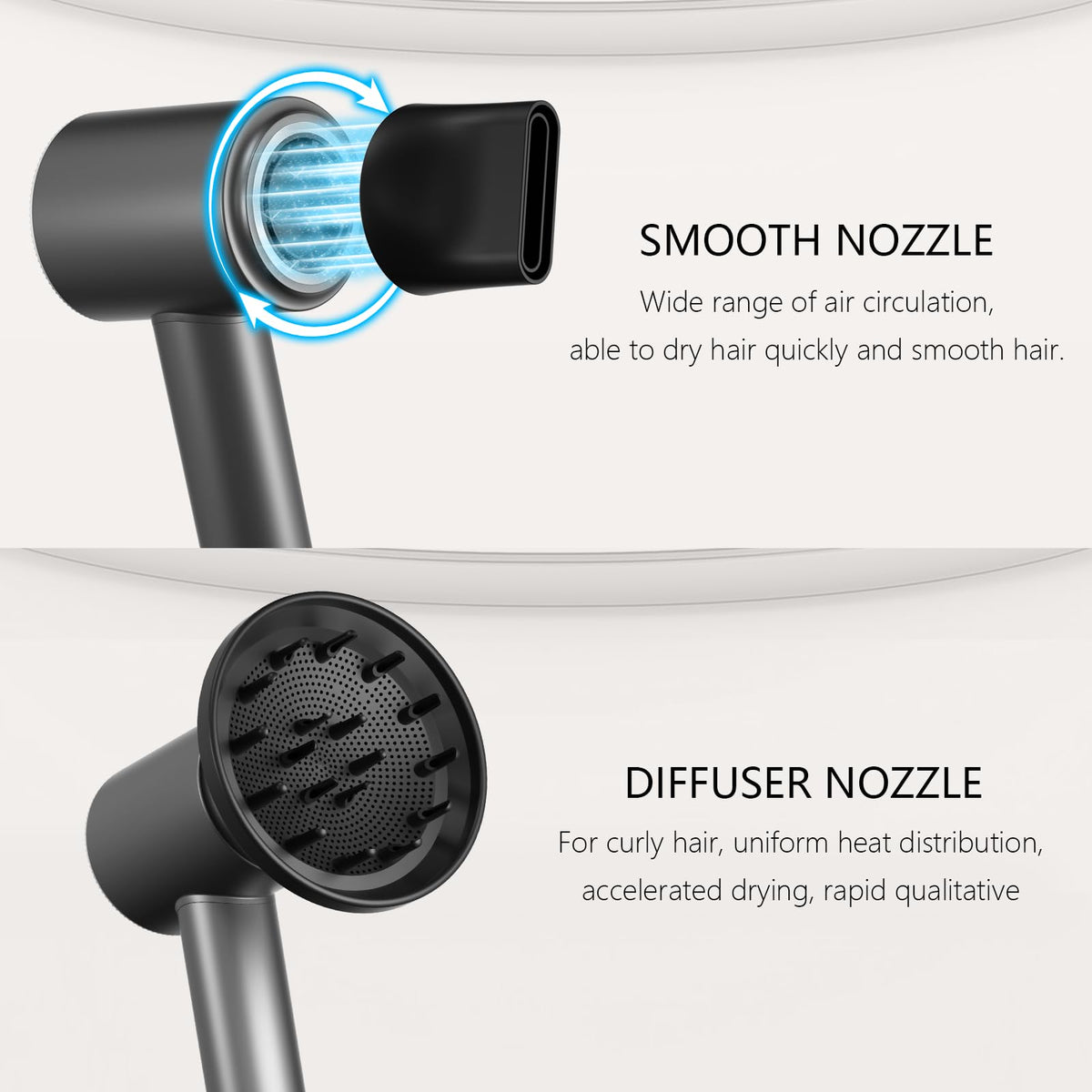 CNMSGM hair dryer lightweight design held in hand