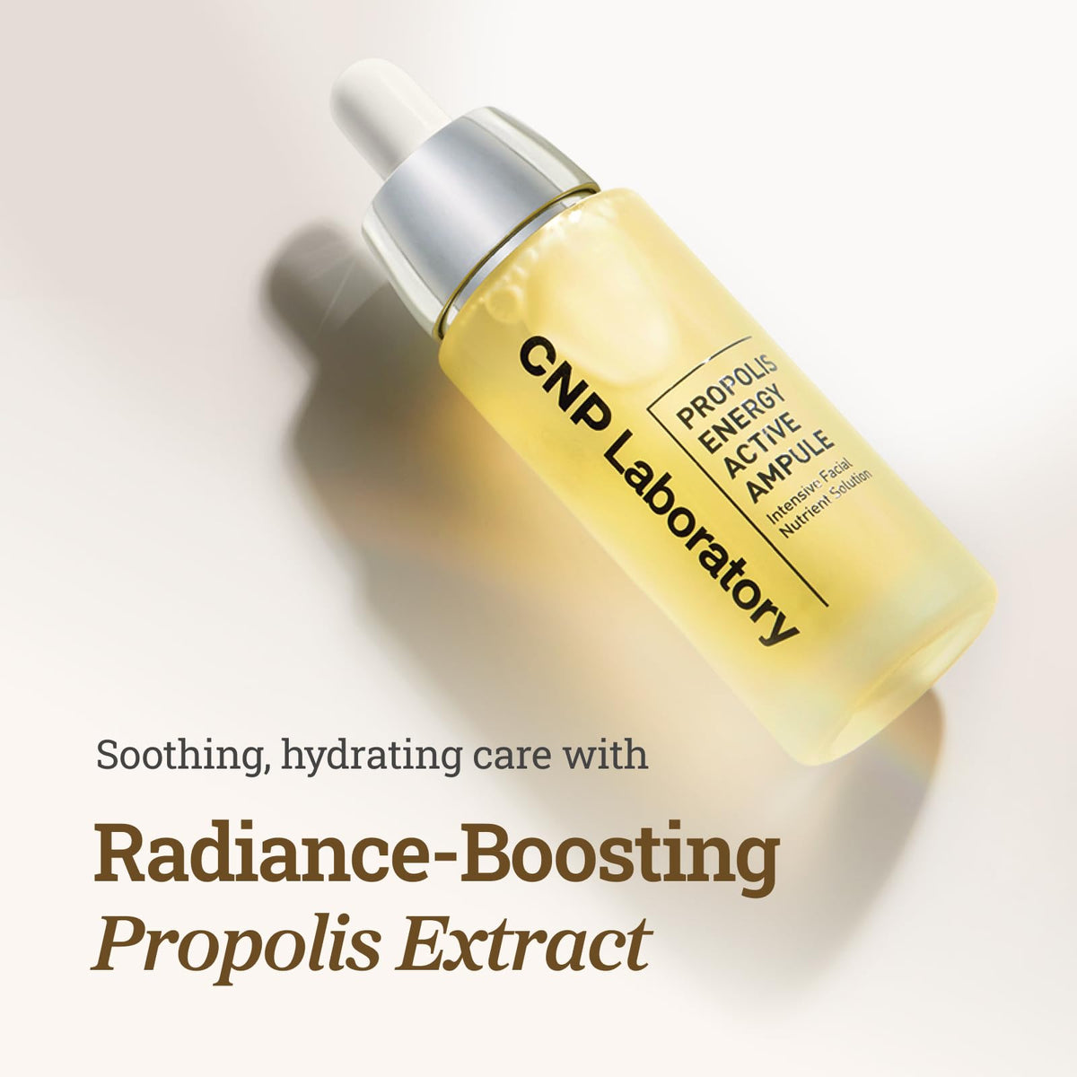 CNP Honey Glow Serum back view with ingredients