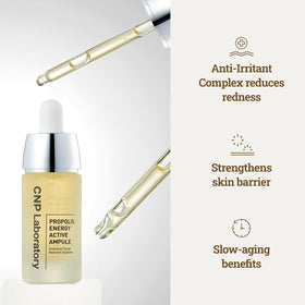 CNP Honey Glow Serum in lifestyle setting on vanity