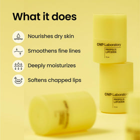 CNP Propolis Lipcerin™ 0.5 fl.oz. side view