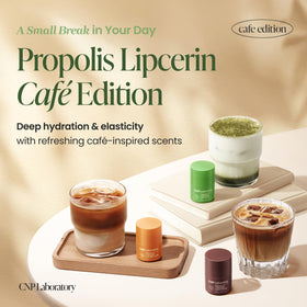CNP Propolis Lipcerin™ 07 Matcha side view with packaging