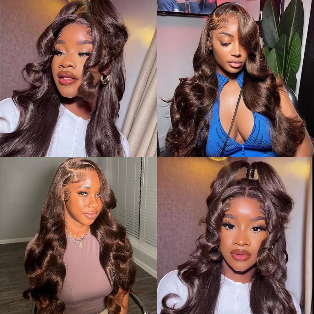CnumGunm Chocolate Brown Hair Bundles packaging