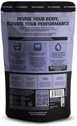 Coach Soak Magnesium Bath Soak in a relaxing bathroom setting