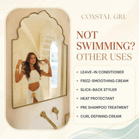 coastal grl PRE-SWIM Leave-In Conditioner with swimming gear