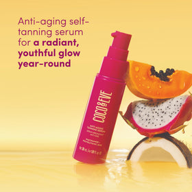 Coco & Eve Anti-Aging Tanning Serum close-up of pump