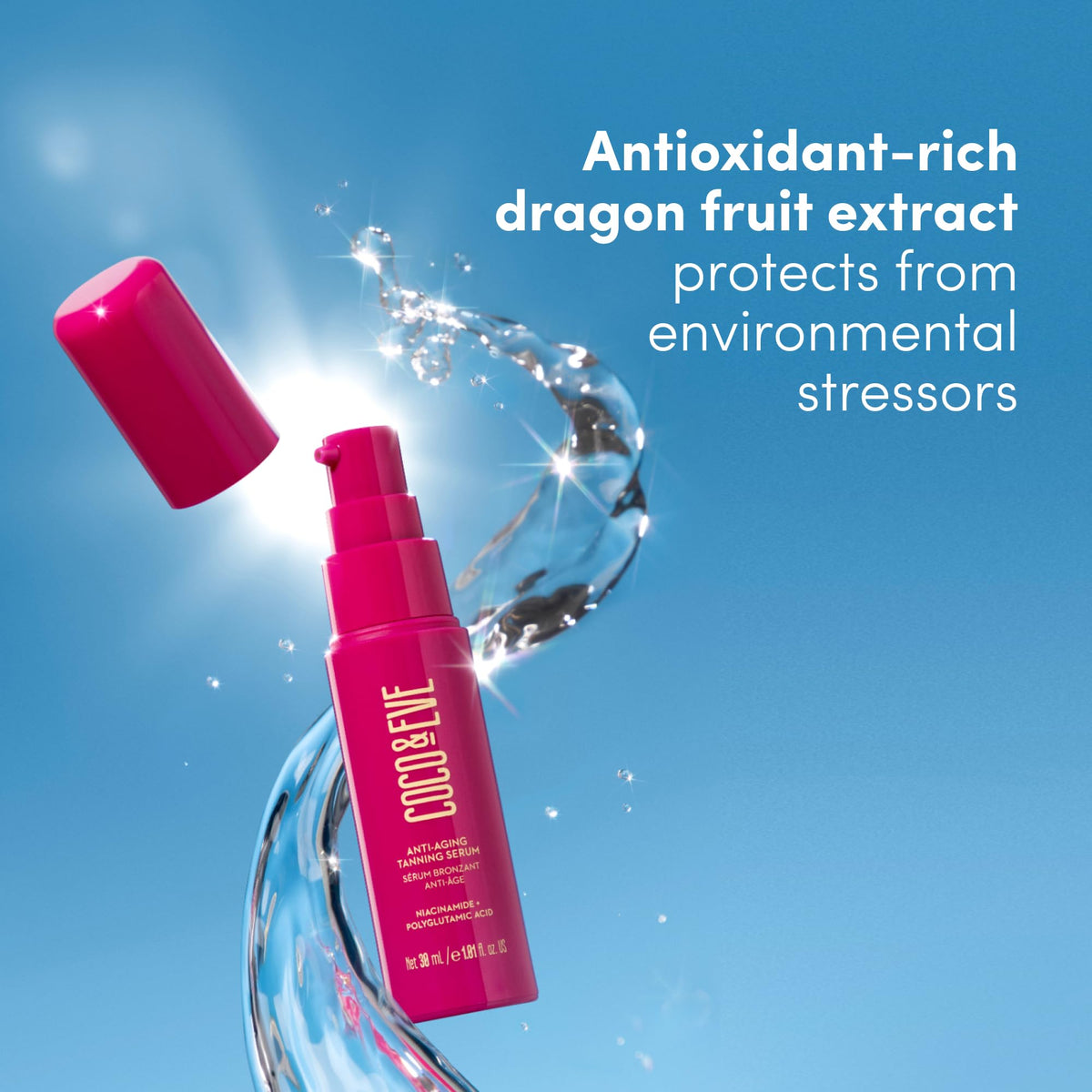 Coco & Eve Anti-Aging Tanning Serum lifestyle scene