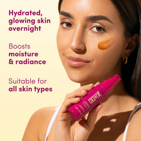 Coco & Eve Anti-Aging Tanning Serum texture on hand