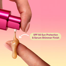 Coco & Eve Body Highlighter SPF 50 application on skin